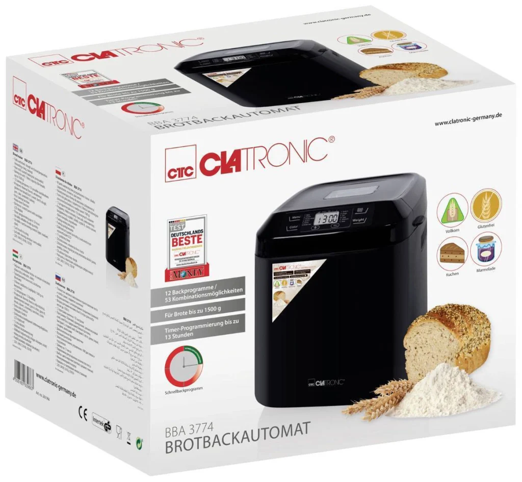 Clatronic BBA 3774 macchina per il pane 550 W Nero - Image 6