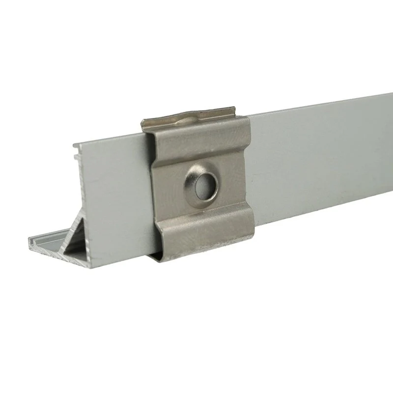Clip Guida Gancio PC Per Fissaggio a Muro Del Profilo Alluminio Slim Angolare BA1616 - Image 6