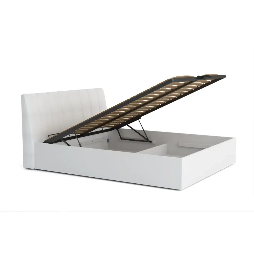 Collezione di letti design VERONA con opzione contenitore 160x200, colore bianco