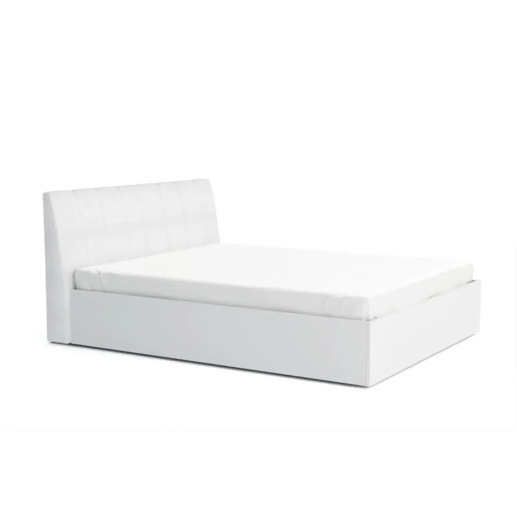 Collezione di letti design VERONA con opzione contenitore 180x200, colore bianco - Image 3
