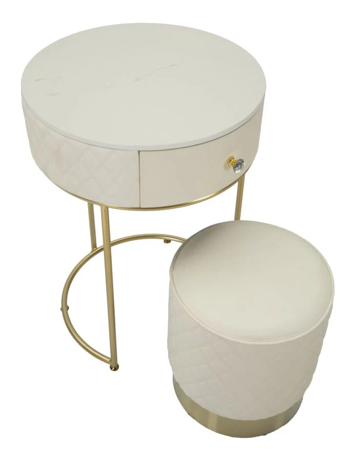 COMODINO/TOLETTA C/PUFF SHARON CM Ø 52X70 - Ø 36X39 - Image 5