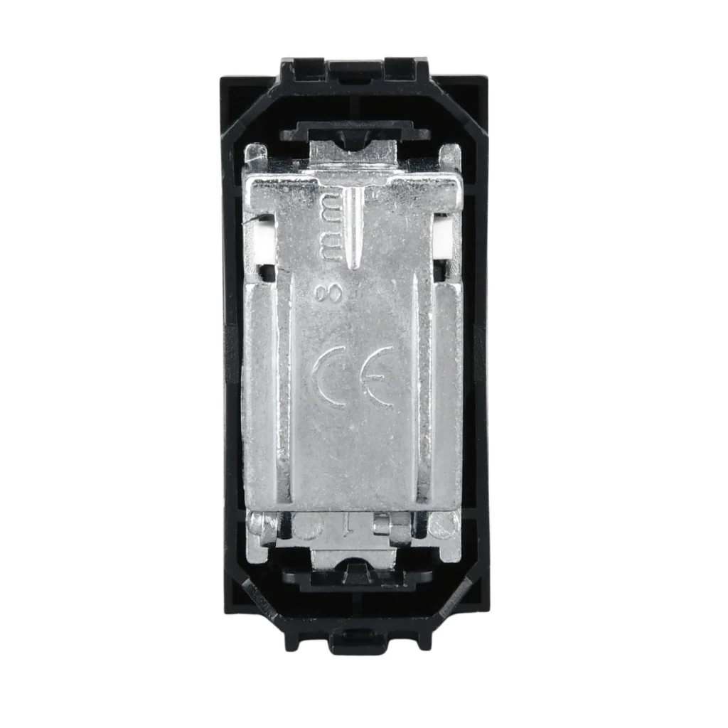 Connettore Presa TV Passante Maschio  MBL Nero 1M Compatibile Bticino Living International BLN2253 - Image 3