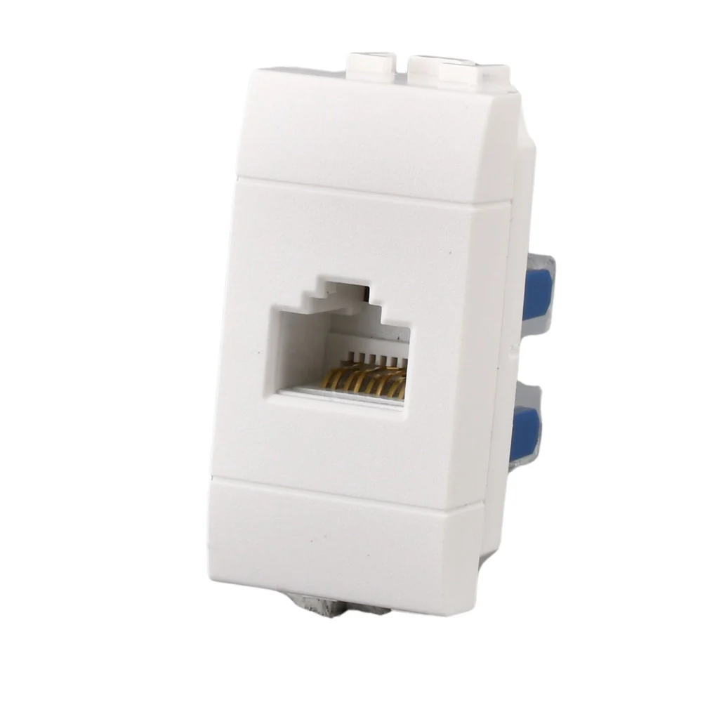 Connettore Rete Presa Dati RJ45 CAT6 MBL Bianco 1M Compatibile Bticino Living Light BLB2356 - Image 4