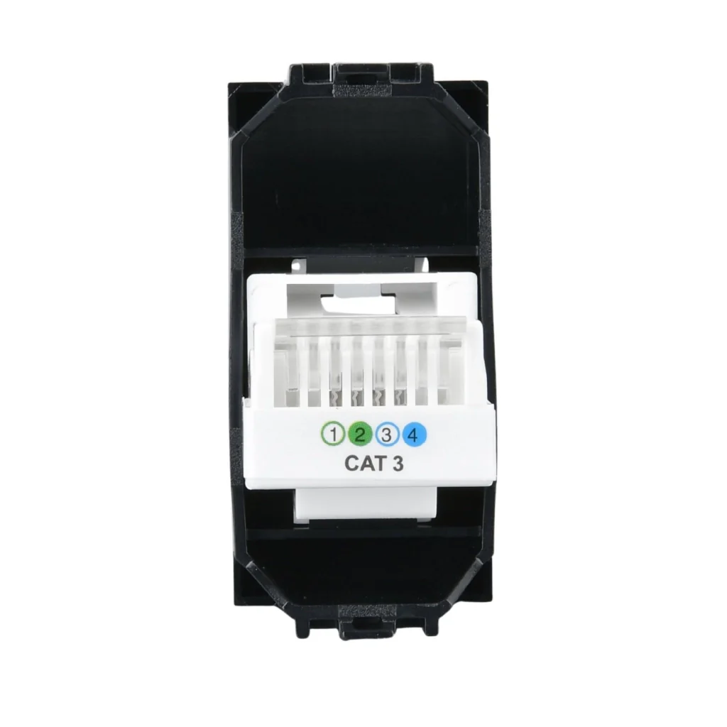 Connettore Telefonica Presa RJ11 MBL Nero 1M Compatibile Bticino Living International BLN2354 - Image 6