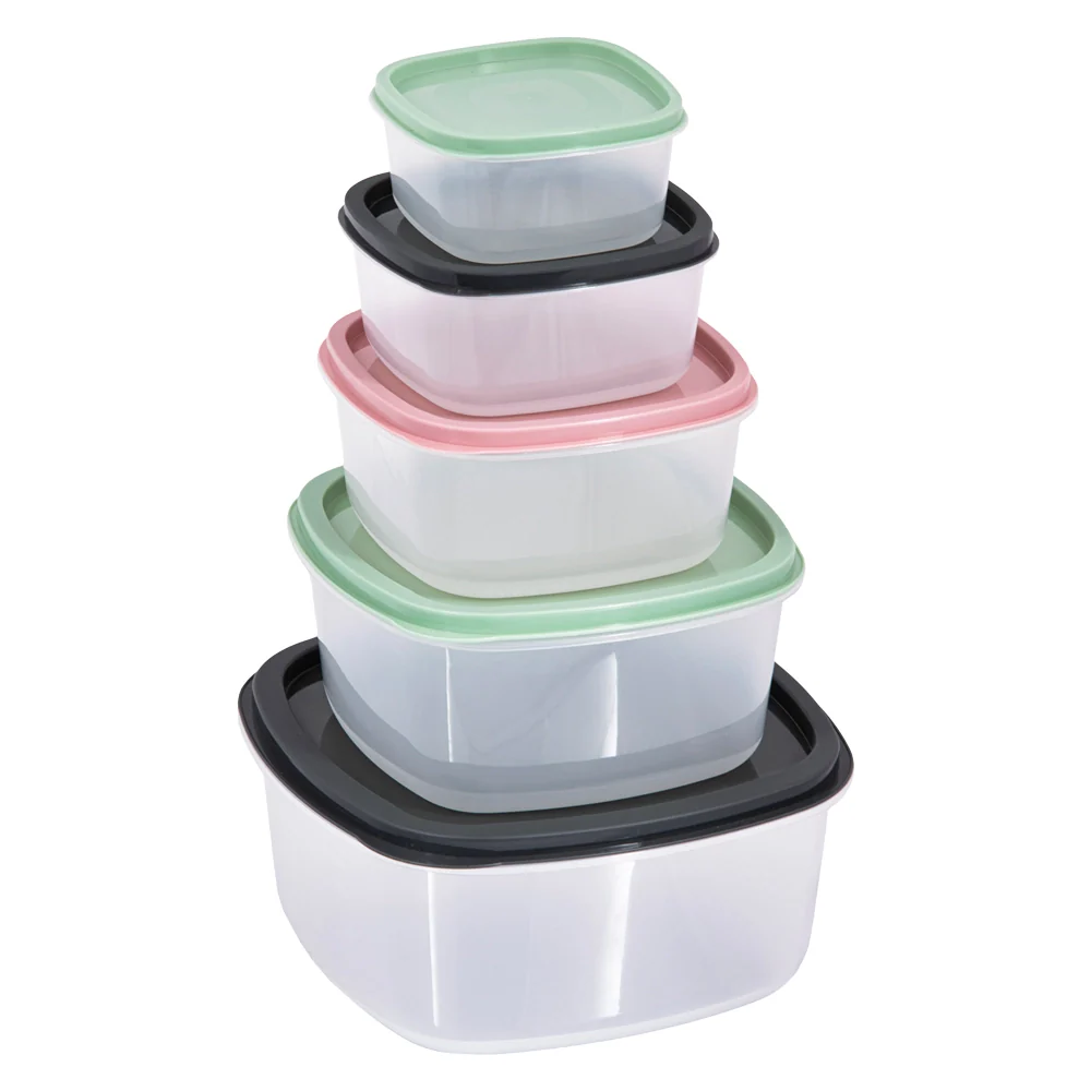 CONTENITORE PER ALIMENTI QUADRATO 'KEEPER' pz. 5  - BricoGo