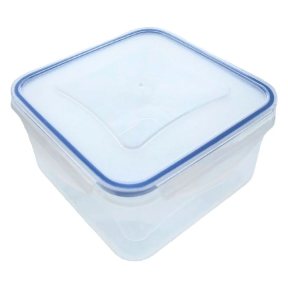 CONTENITORE QUADRO IN PLASTICA 'SUPERLOCK' lt 1,2 - cm 15,5 x 15,5 x h.4,8 - ECOPLAST