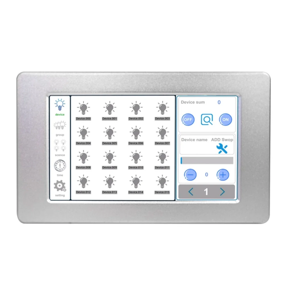 Controller DALI Touch Screen LCD 7” Master – Gestione Scene, Gruppi e Controllo Luci DL103B - Image 2