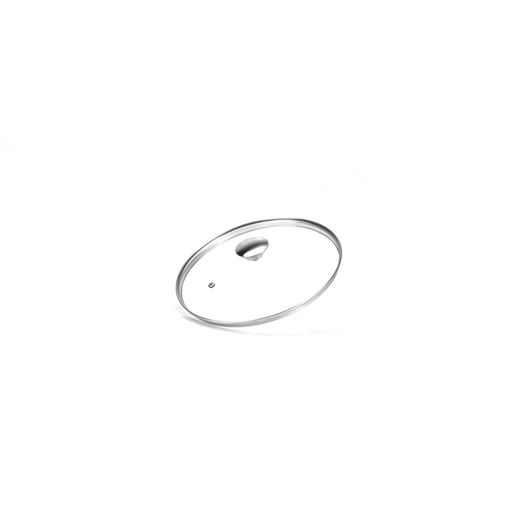 COPERCHIO VETRO E ACCIAIO ?ALLEGRO INOX? Ø cm. 24 - MONETA