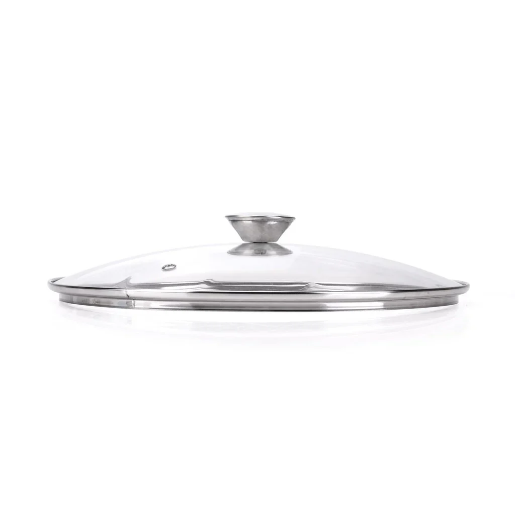 COPERCHIO VETRO E ACCIAIO ?ALLEGRO INOX? Ø cm. 24 - MONETA - Image 3