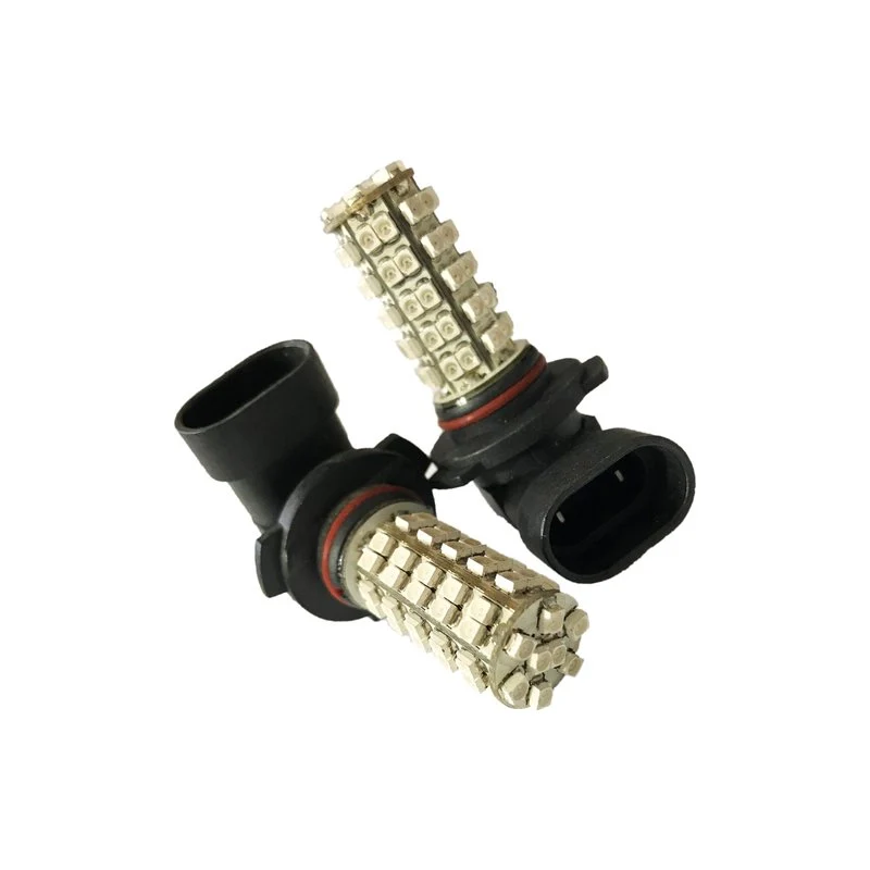 Coppia 2 Lampade Led HB3 9005 HB4 9006 Con 68 Smd 3528 Colore Giallo Yellow 12V 2W Per Fendinebbia
