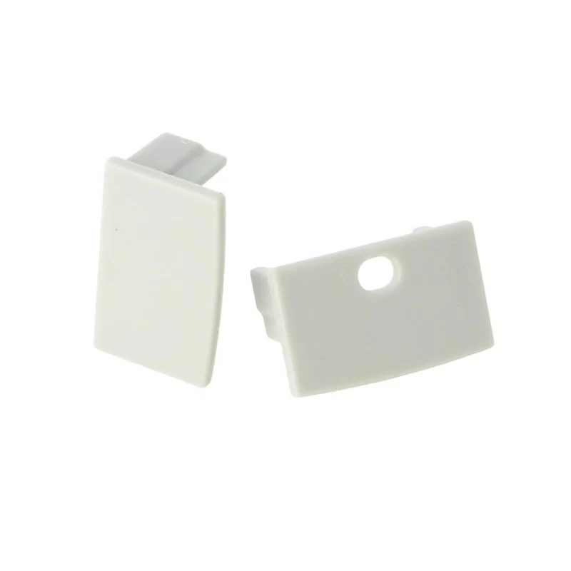 Coppia Tappi Tappini Termine Per Chiusure Profilo Barra Alluminio Da Incasso Muro BA6014 - Image 4