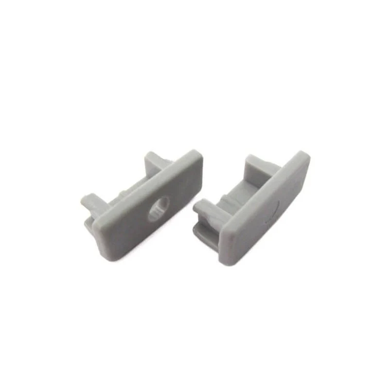 Coppia Tappi Tappini Termine Per Chiusure Profilo Barra In Alluminio Rigida Quadrata BA3200 - Image 3