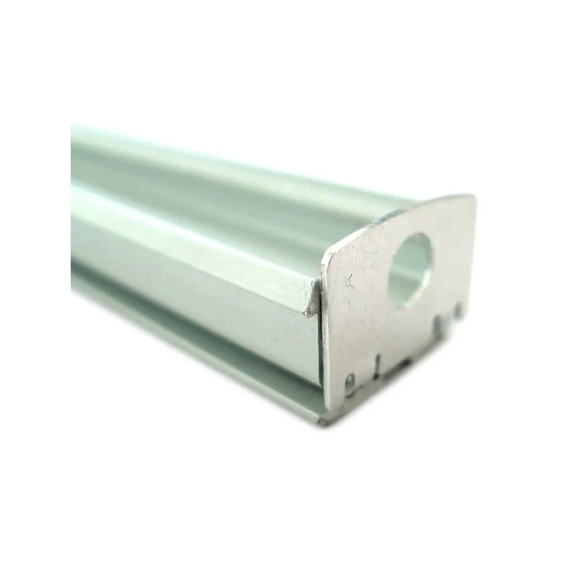 Coppia Tappi Tappini Termine Per Chiusure Profilo Barra In Alluminio Rigida Quadrata BA3200 - Image 4