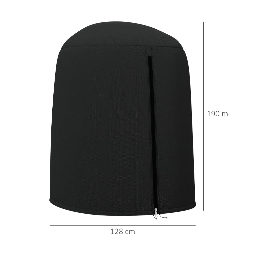 Copricolare protettiva per sedia sospesa impermeabile antipolvere poliestere ?128 x 190 cm nera - Image 3