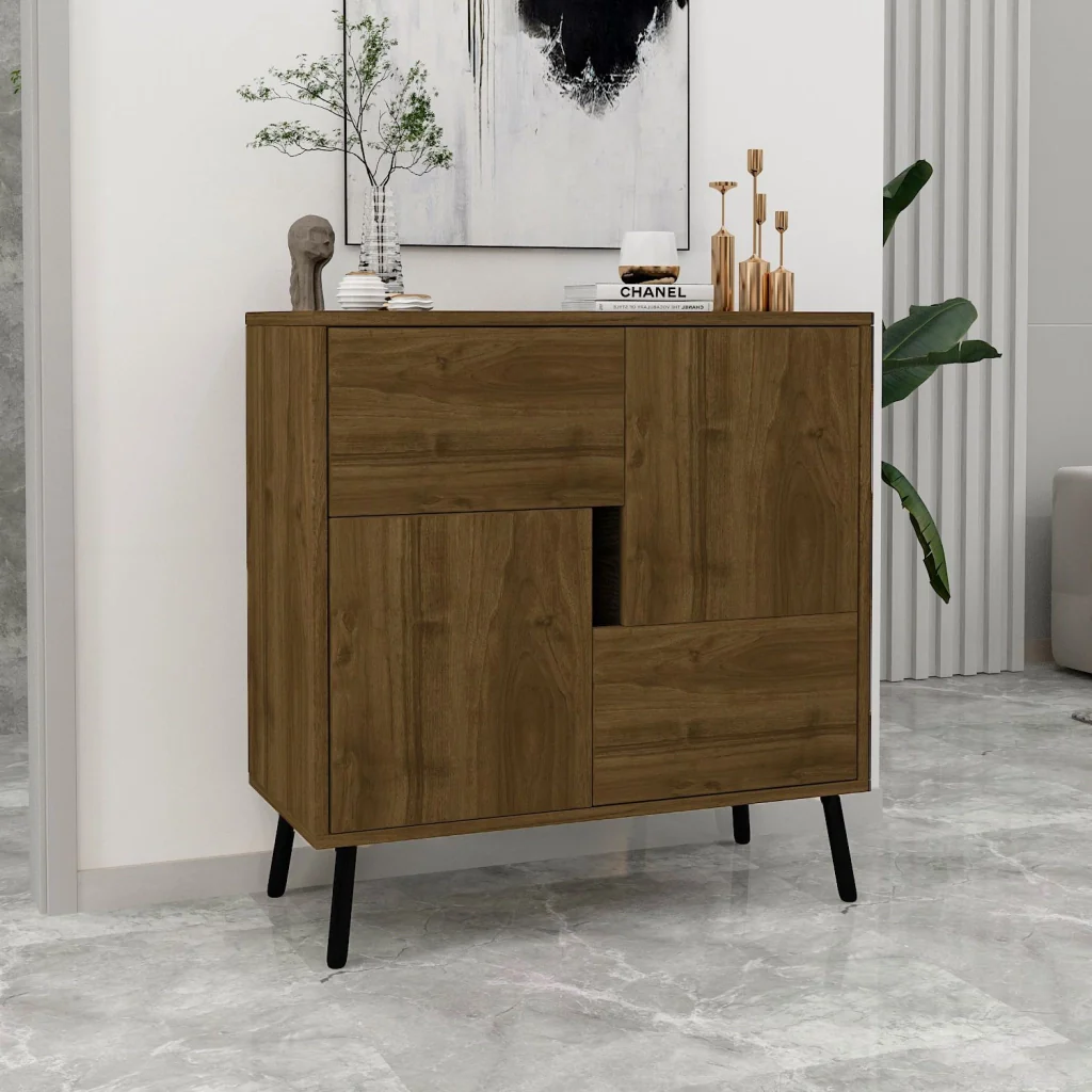 Credenza in legno "Darien" - 76 x 35 x 79 cm - Marrone - Image 2