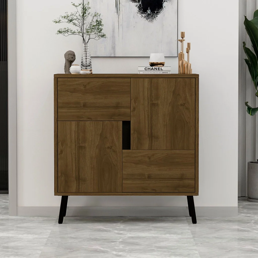 Credenza in legno "Darien" - 76 x 35 x 79 cm - Marrone - Image 3