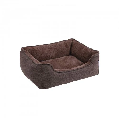 Cuccia per cani cuccia rivestita in tessuto stile orsetto sfoderabile e lavabile in lavatrice 75 cm marrone 12_0000789