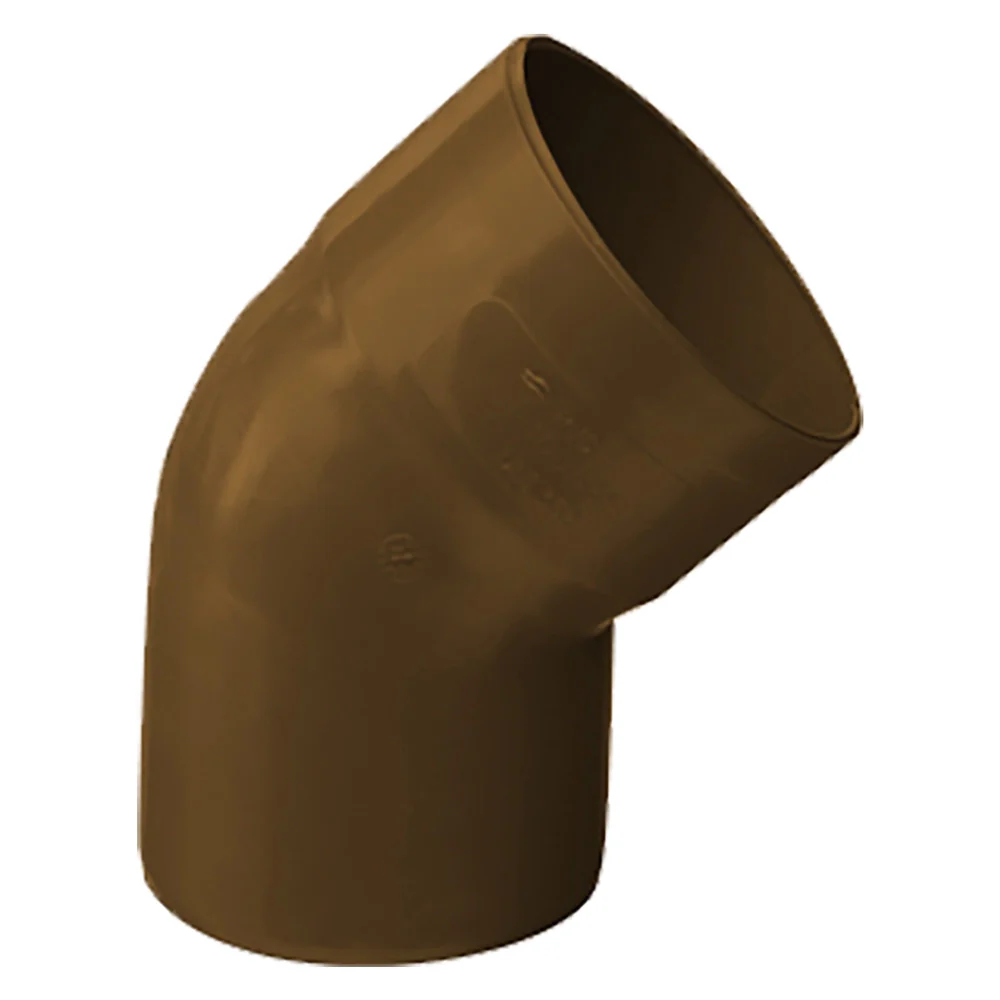 CURVA 45 E?  ° PER TUBO PLUVIALE IN PVC 45 E?  °  E?E ? 80 (aperta)