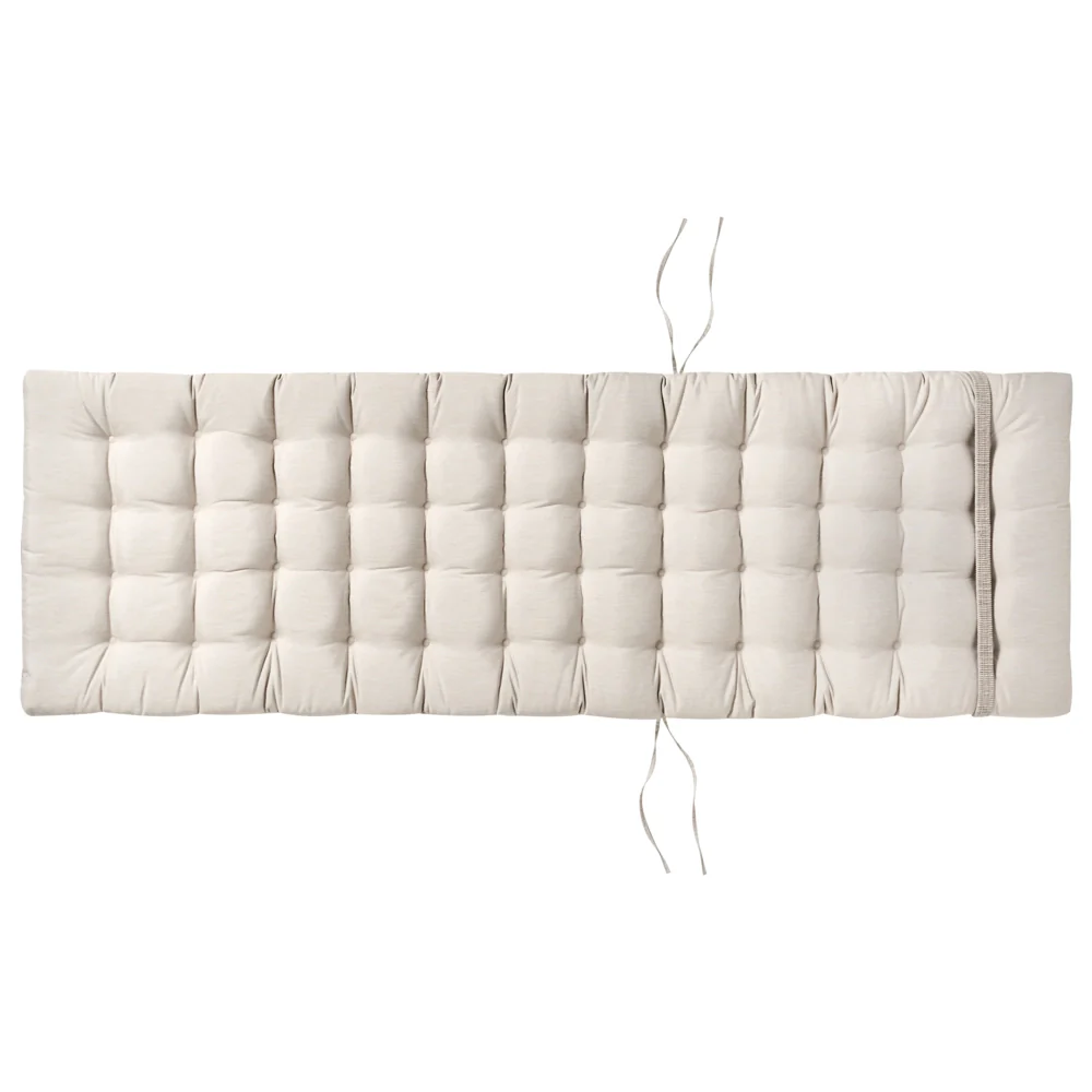 Cuscino per lettino prendisole con poggiatesta per lettino solare Resistente ai raggi UV beige esterno bordo piscina - Image 6