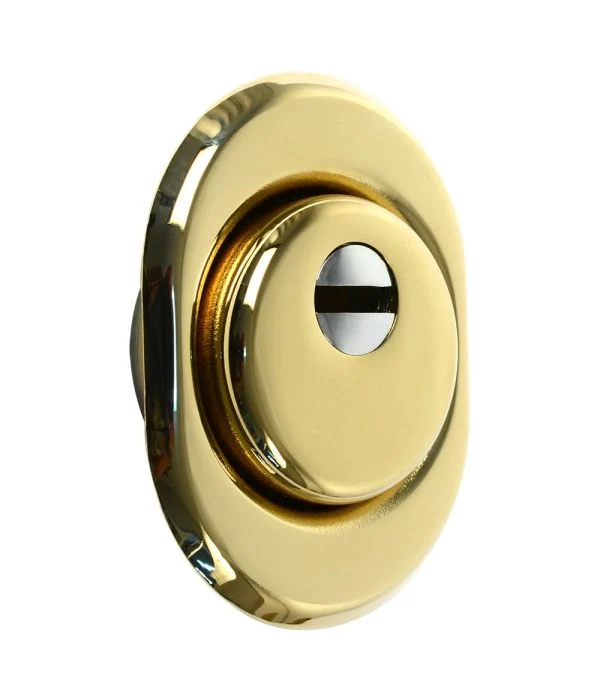 DEFENDER ANTITRAPANO PER SERRATURE Ø mm. 50 - finitura ottone  - MOTTURA