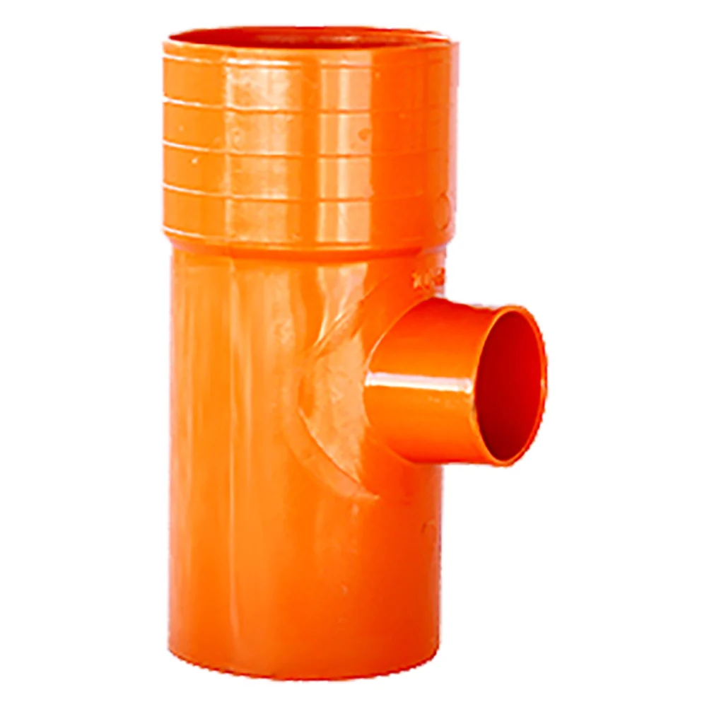 DERIVAZIONE A 'T' RIDOTTA 87 E?  ° IN PVC  E?E ? 100 / 40