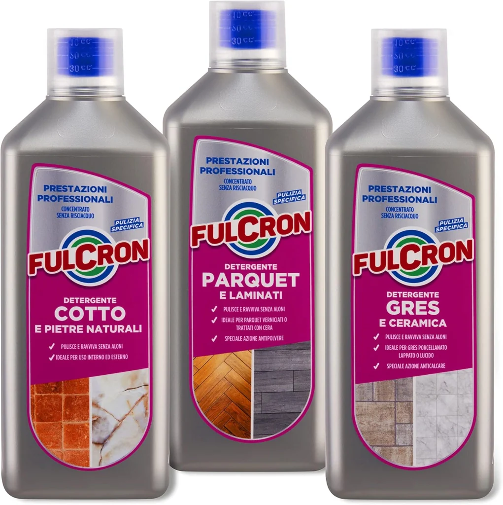 DETERGENTE GRES E CERAMICA 'FULCRON' lt. 1- 6 pezzi  - AREXONS - Image 4
