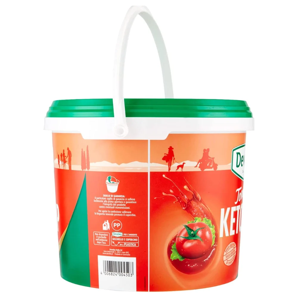 Develey tomato ketchup gusto classico secchiello da 5 kg - Image 2