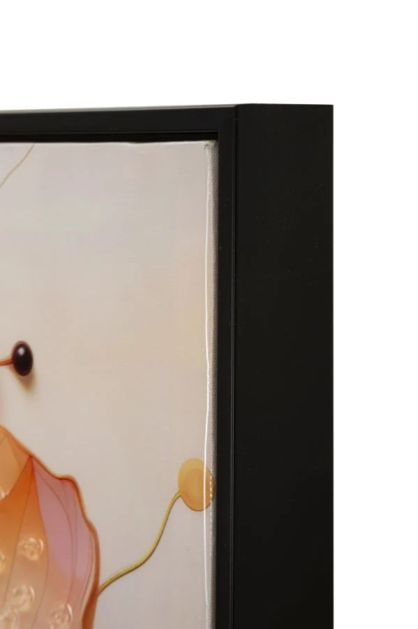 DIPINTO SU TELA LACCATO NARCY -A- C/CORNICE CM 82X4X82 - Image 5
