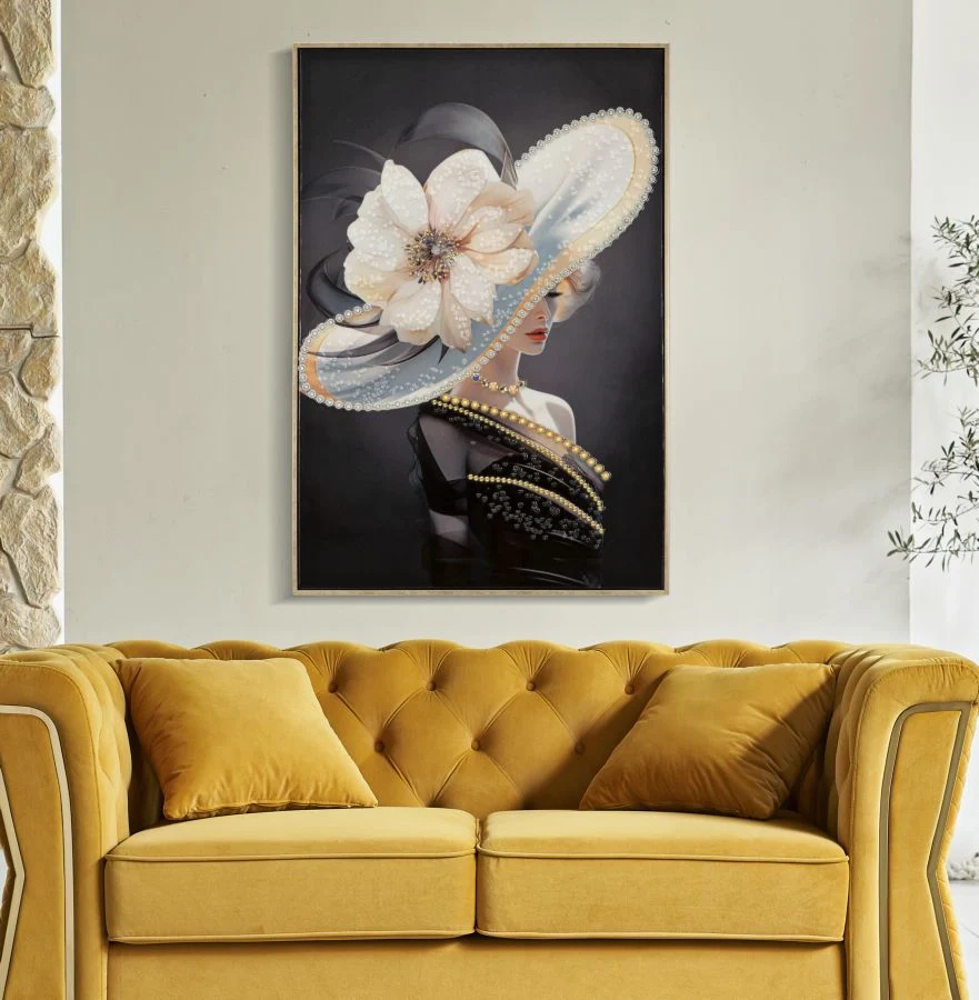 DIPINTO SU TELA LACCATO WIEN HAT -A- C/CORNICE CM 62X4X92 - Image 6