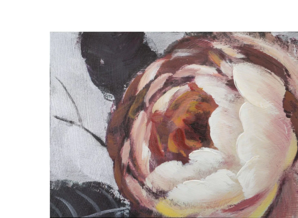 DIPINTO SU TELA WHITE/RED FLOWER LIGHTBACK 150X3,8X76 - Image 2