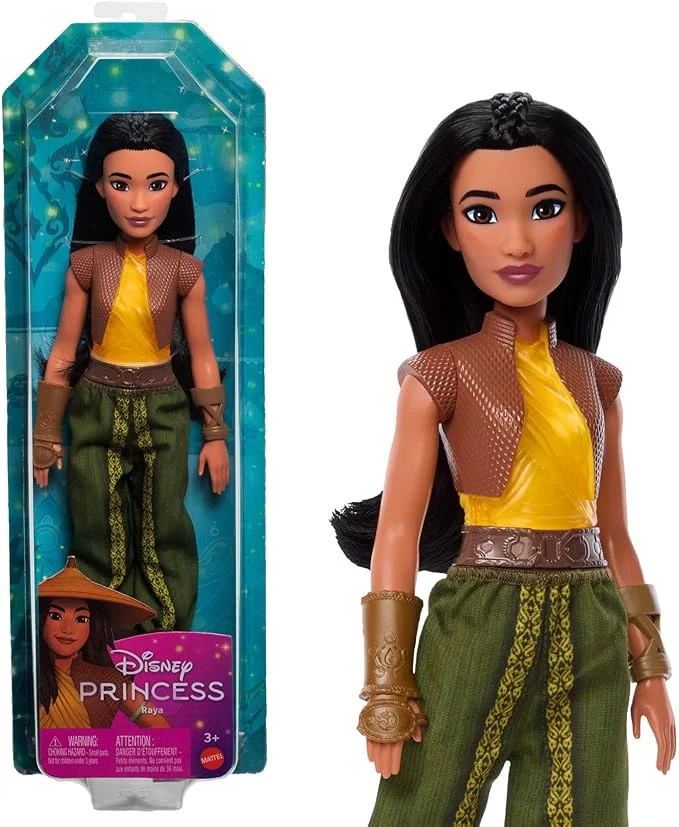 Disney Princess - Raya bambola con capi e accessori ispirati al film,Mattel,Eta  3+