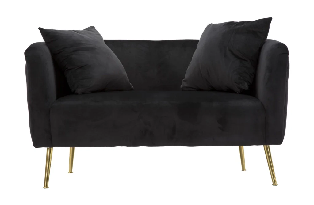 DIVANETTO BUCAREST NERO CM 127X74X71 - Image 2