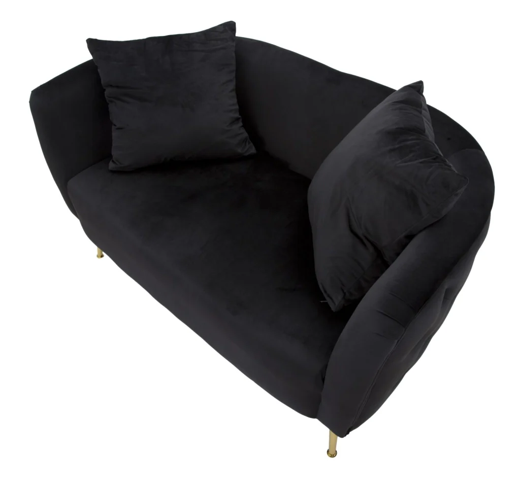 DIVANETTO BUCAREST NERO CM 127X74X71 - Image 4
