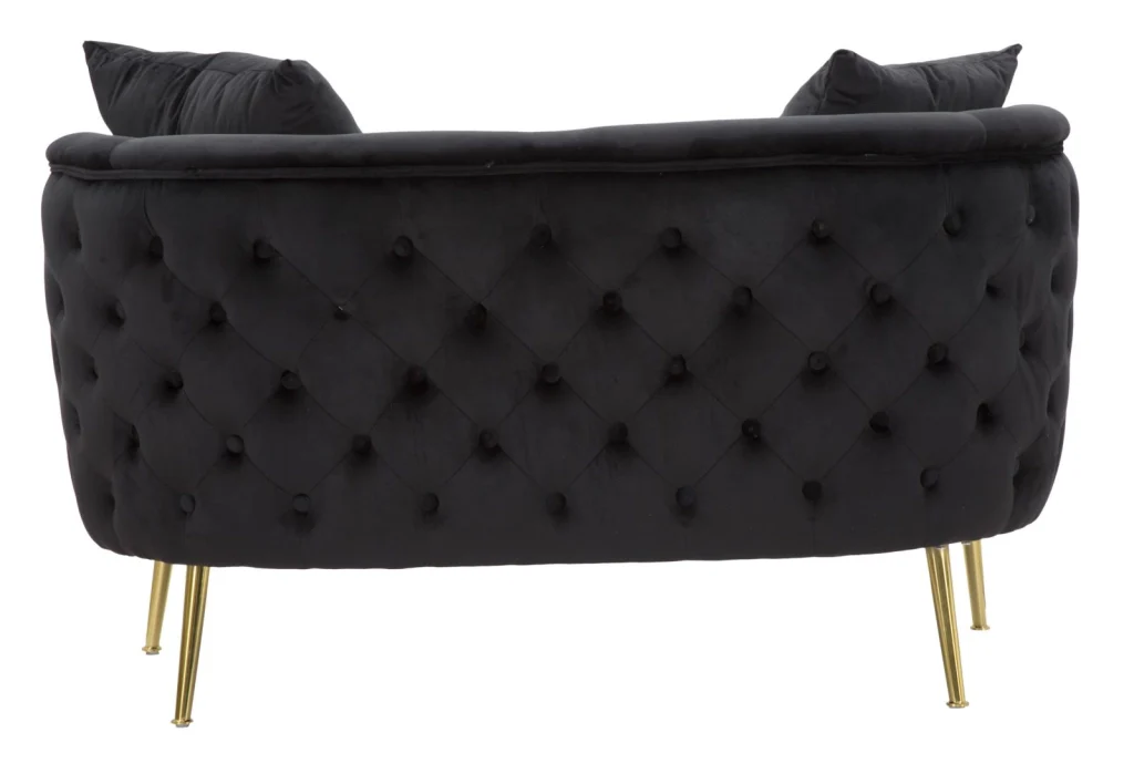 DIVANETTO BUCAREST NERO CM 127X74X71 - Image 5