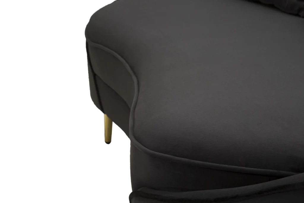 DIVANO 3 POSTI OSLO C/CUSCINI  NERO CM 185X84X68 - Image 5