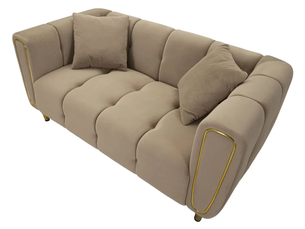DIVANO ALMA GRIGIO C/CUSCINI CM 155X81X71 - Image 4