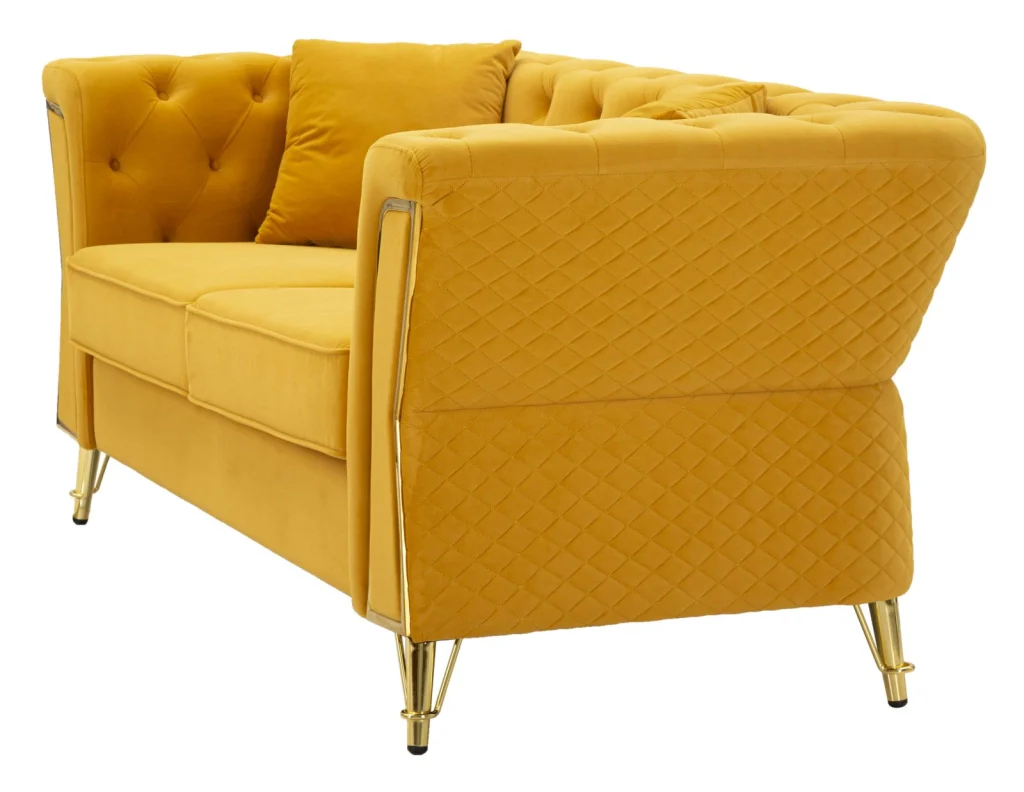 DIVANO EMY SENAPE C/CUSCINI CM 162X83X76 - Image 3