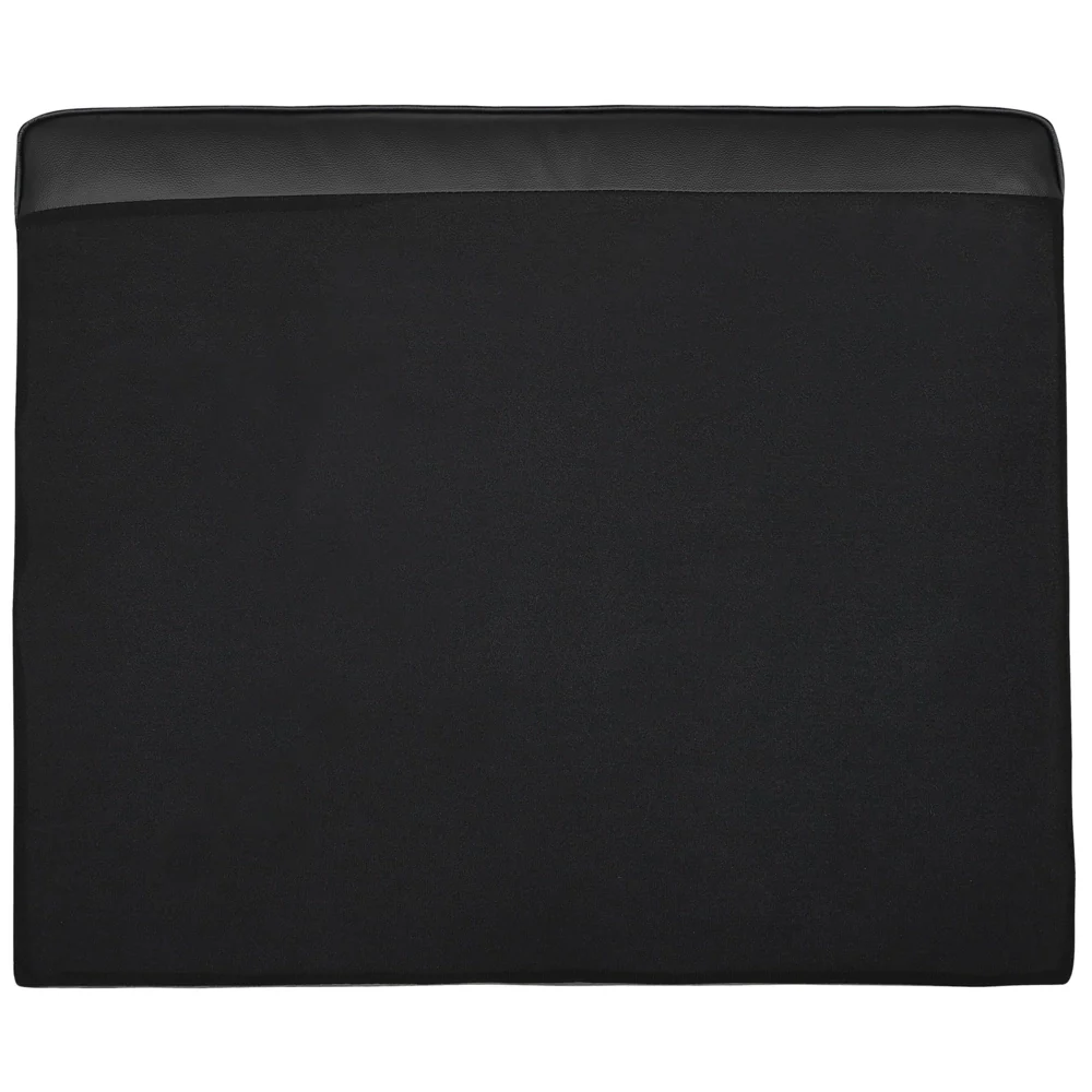 Divano in pelle nera a 3 posti con gambe in metallo con schienale imbottito e minimalista moderno - Image 8