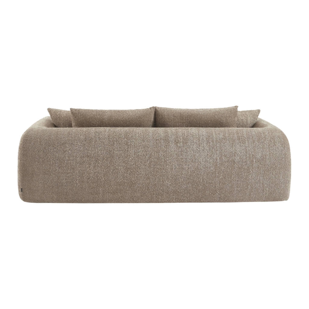 Divano letto in bouclé testurizzato, 3 posti, talpa - Image 6