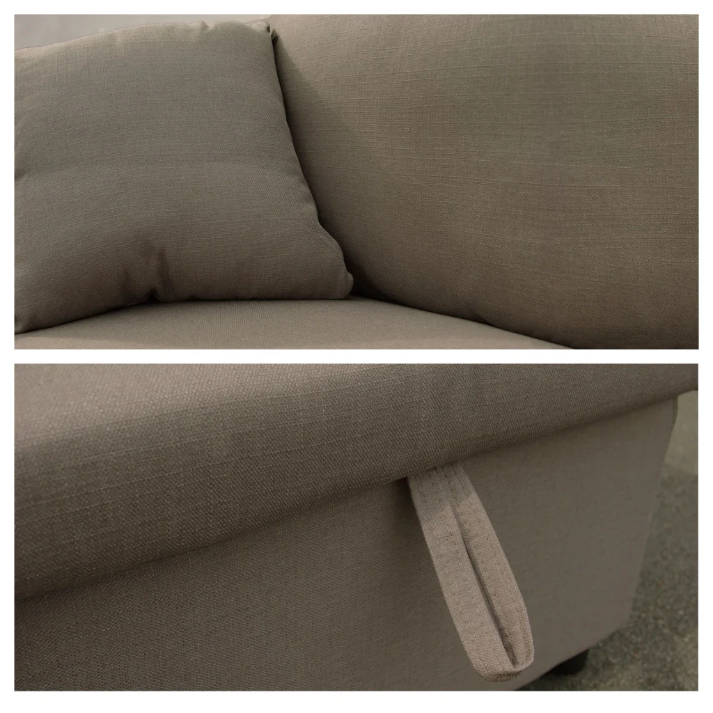 Divano letto angolare a 3 posti CLARK in taupe - Image 4