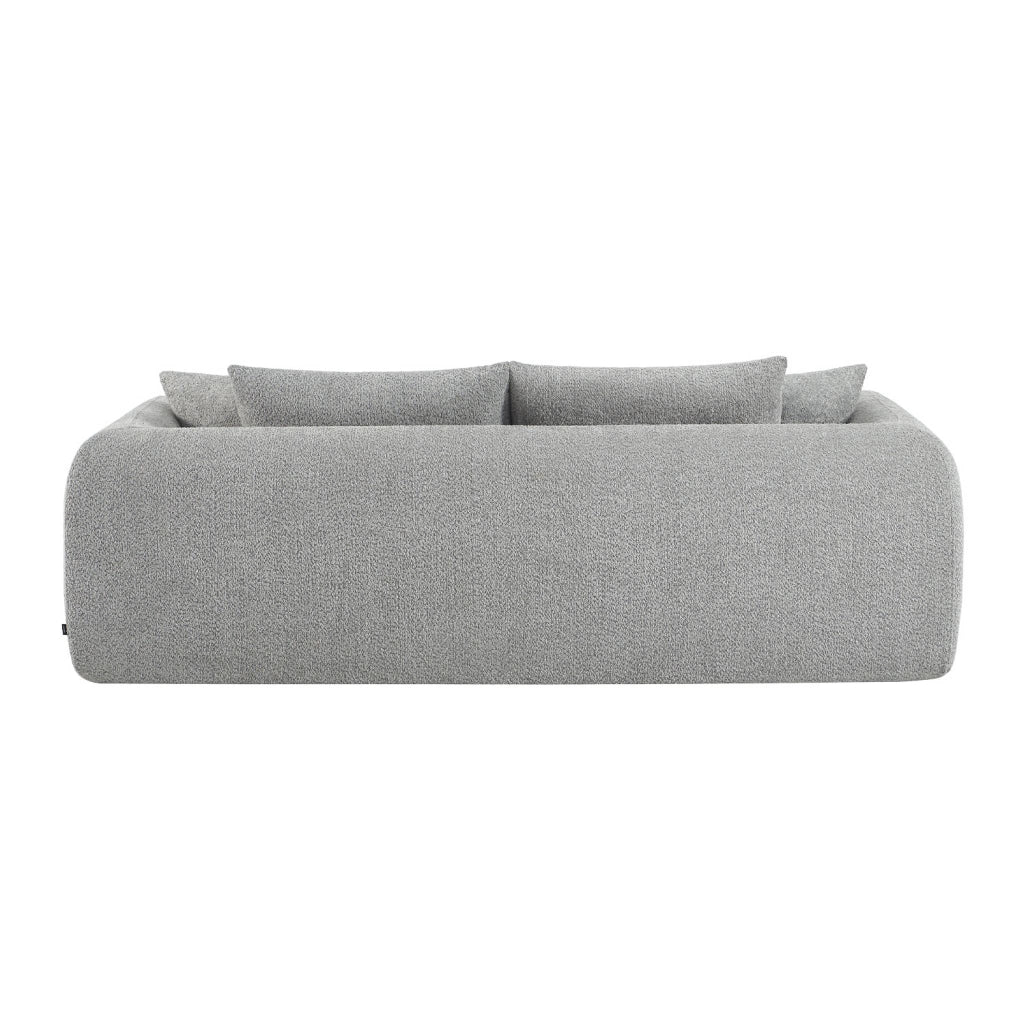 Divano letto in bouclé testurizzato, 3 posti, grigio chiaro - Image 7
