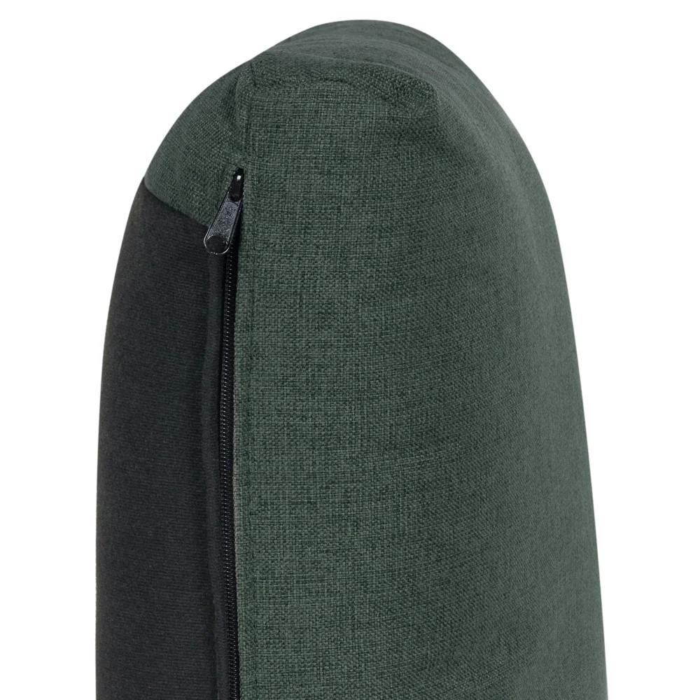 Divano moderno modulare a 5 posti imbottito in tessuto poliestere con schienale imbottito a forma di U Verde Scuro soggiorno - Image 7