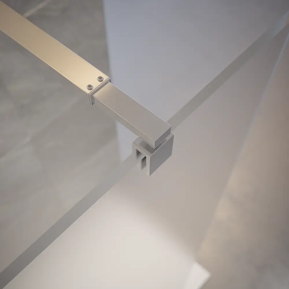 Doccia walk-in 150cm vetro temperato anticalcare 10mm opaco profili cromati | Naxos - Image 4