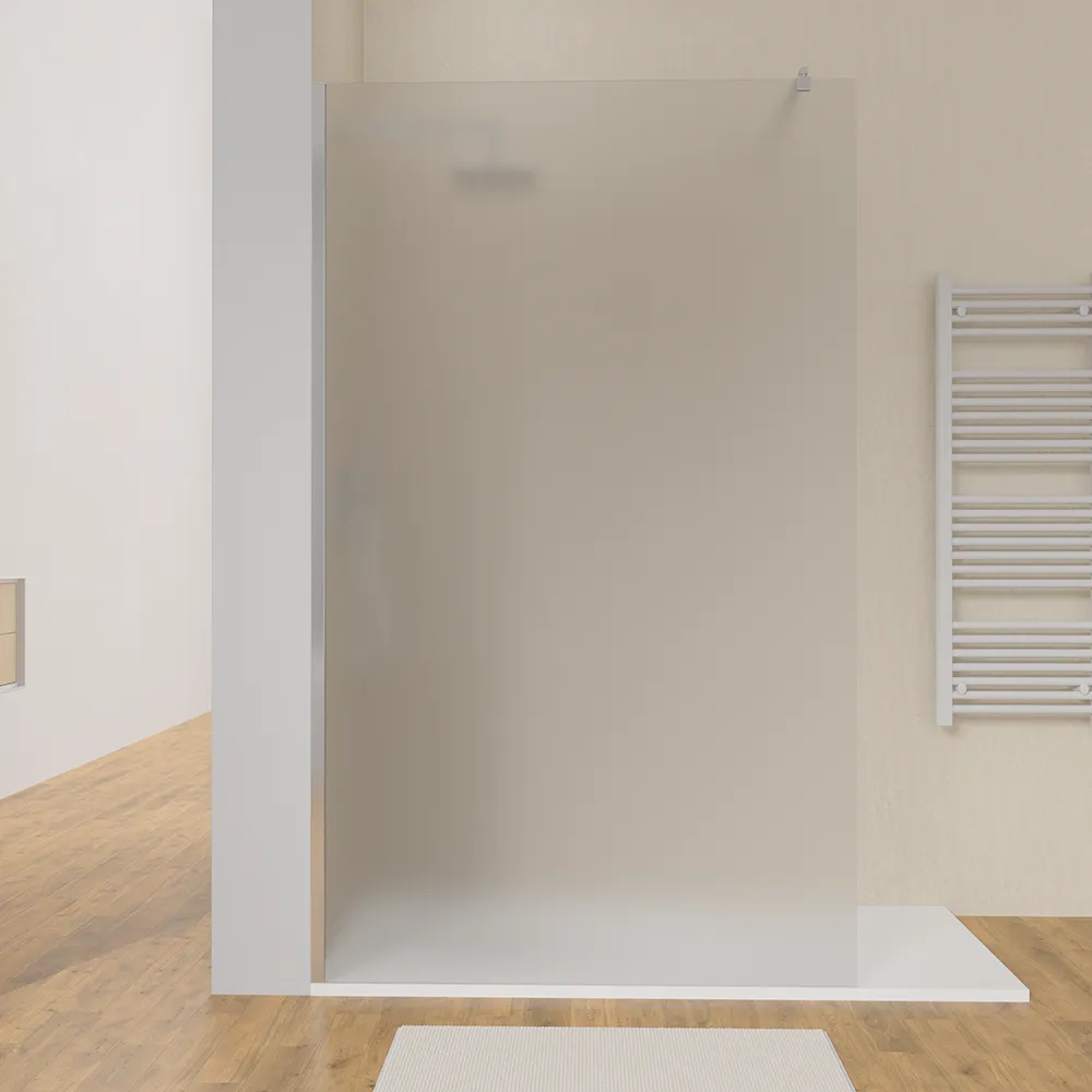 Doccia walk-in 70 cm vetro 8mm anticalcare opaco h200 profili cromo | Keros - Image 5