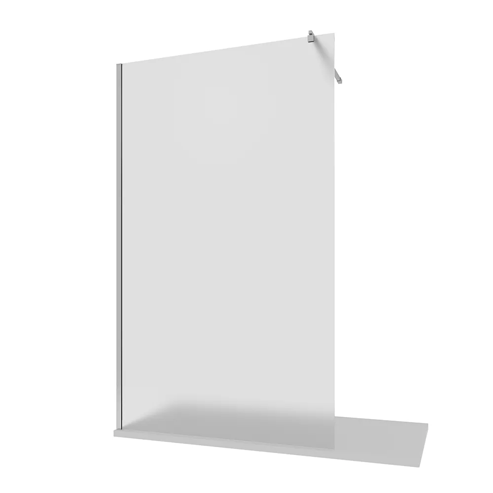 Doccia walk-in 90 cm vetro 8mm anticalcare opaco h200 profili cromo | Keros - Image 5