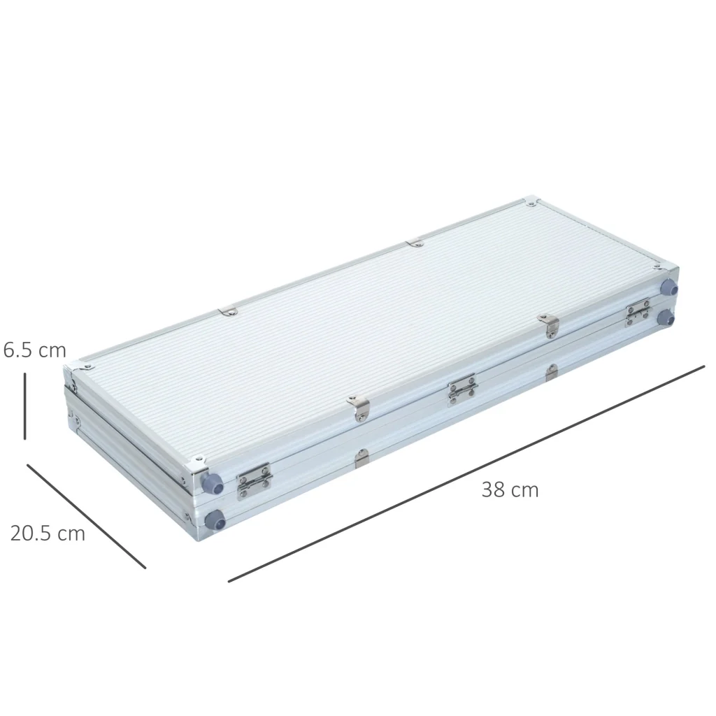 EasyComfort Valigetta Poker Professionale in Alluminio, Set Poker con 300 Fiches e 2 Mazzi per Texas hold'em e Blackjack - Image 3
