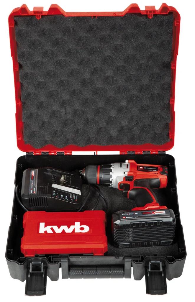 Einhell TE-CD 18/2 Li-i+22 1250 Giri/min 1,14 kg Nero, Rosso - Image 6