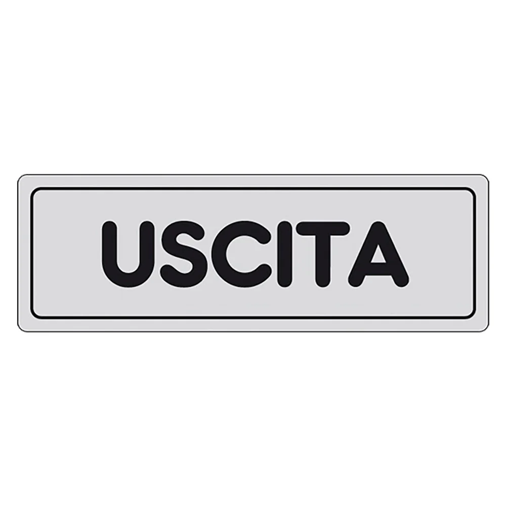 ETICHETTA SEGNALETICA USCITA exit - 10 pezzi