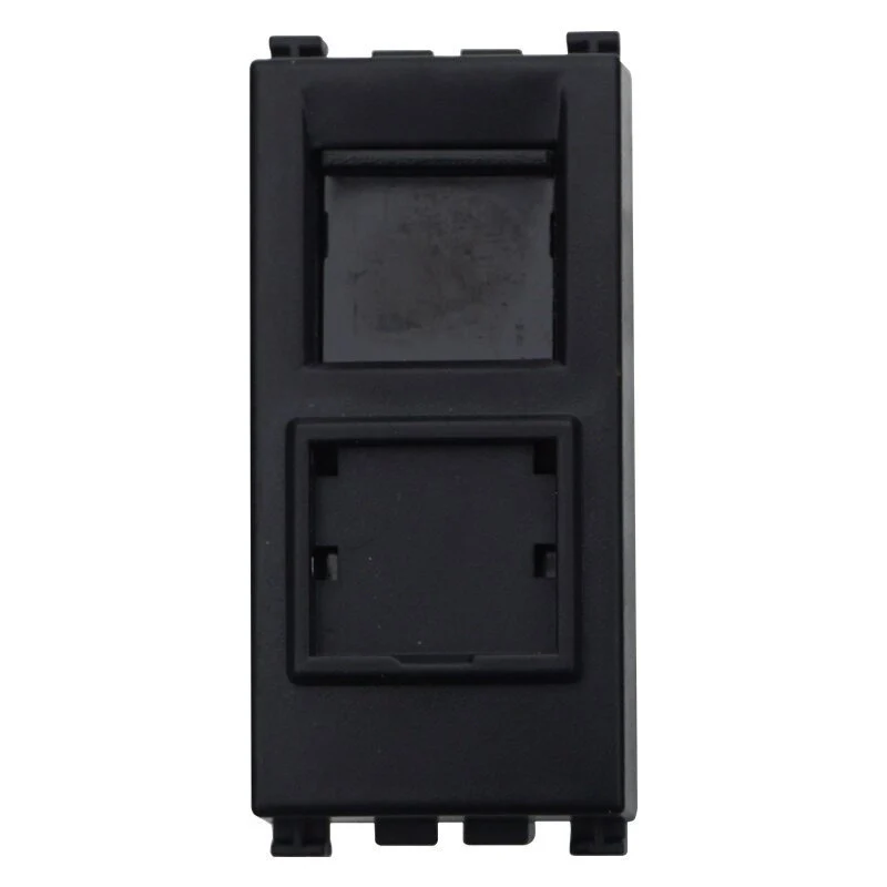 Connettore Rete Presa Dati RJ45 CAT5E Colore Nero Compatibile Con Vimar Arke - Image 2