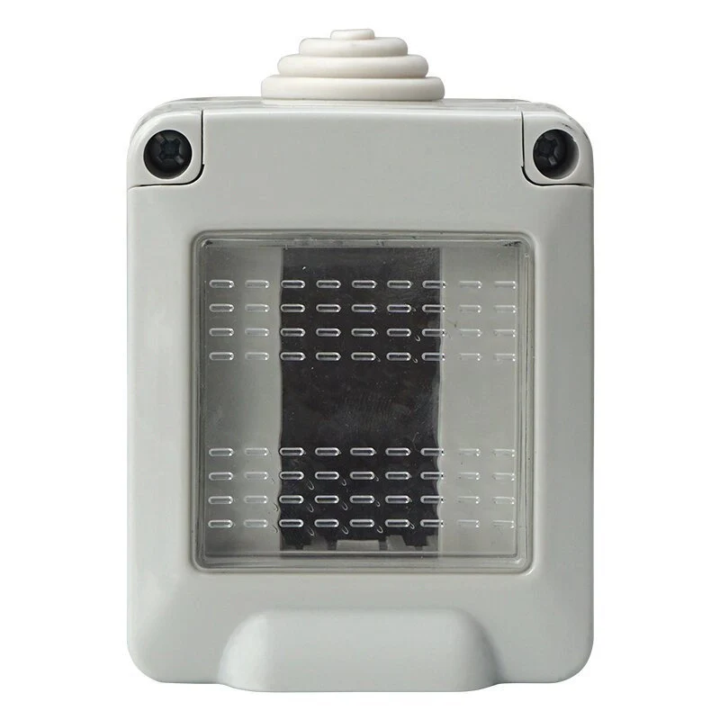 Custodia 1P IP55 Scatola Porta Frutti Con Coperchio 1 Posto Modulo Compatibile Con Vimar Plana - Image 2
